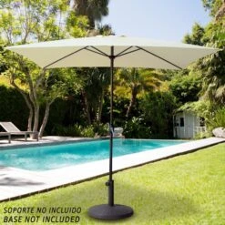 Sombrilla Para Jardín Cuadrada 300x300 Cm Inclinable Aktive -OUTSUNNY TIENDA 4310f65fd380cff5e3f67890f7e169b346d87d53 06f5a959f5774252ae3867a55142bed8