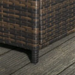 Outsunny Sofá De Ratán De 2 Plazas Con Mesitas Y Reposapiés De Almacenaje Tumbona De Jardín Con Respaldo Inclinable Y Cojines Gruesos Desenfundables 130x72x96 Cm Marrón Y Beige -OUTSUNNY TIENDA 456fa60f84f54ab476fb090656cd64ab395b6760 459ace9aa65d44f29c3103ef5f8a4e45