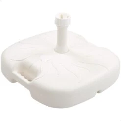 Base Cuadrada Para Sombrilla Ø20/32 Mm Color Blanco Aktive