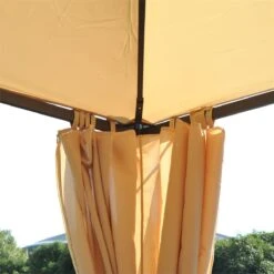 Outsunny Cenador De Jardín 3x3m Gazebo Con Doble Techo 4 Cortinas Laterales Mejor Ventilación Exterior Espacioso Para Fiesta Eventos Barbacoa Beige -OUTSUNNY TIENDA 4810a33ca20718f15ddf3399275e2fd5268c79ac 7fd610a2145542f6979b2aa1fee9b793