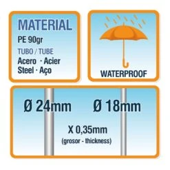 Carpa Plegable Aktive Garden Polietileno Color Blanco -OUTSUNNY TIENDA 49127d0385d79c64a4e9ddfb03536c7c14e65765 657164c440b34c0ba2f074b3225bf65d