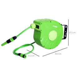 Outsunny Carrete Para Manguera Soporte Mural Portamanguera 10m Roll-up Automático Con Pistola De Pulverización Base De Pared Conector De Manguera Para Jardín Terraza 16 Outsunny Carrete Para Manguera Soporte Mural Portamanguera 10m Roll-up Automático Con Pistola De Pulverización Base De Pared Conector De Manguera Para Jardín Terraza -OUTSUNNY TIENDA 494336b72ec5516213691b6d50205158b25ee9b3 978d2bcf781a4b46b58e1cb3c8a357a6