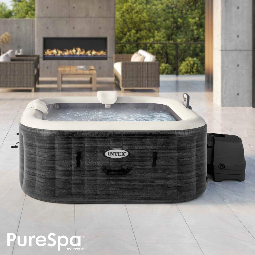 Jacuzzi Hinchable Greystone Deluxe 4 Personas INTEX 4 Jacuzzi Hinchable Greystone Deluxe 4 Personas INTEX - Imagen 2