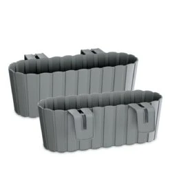 Prosperplast Jardinera Para Balcón BOARDEE HOOK 4,9L., Dimensiones (mm) 383x212x130, Color Gris Piedra -OUTSUNNY TIENDA 498152f978cdcc507c6df4c355399d6c09719b02 767d7fa8a9124707b46cf27cae6e4479