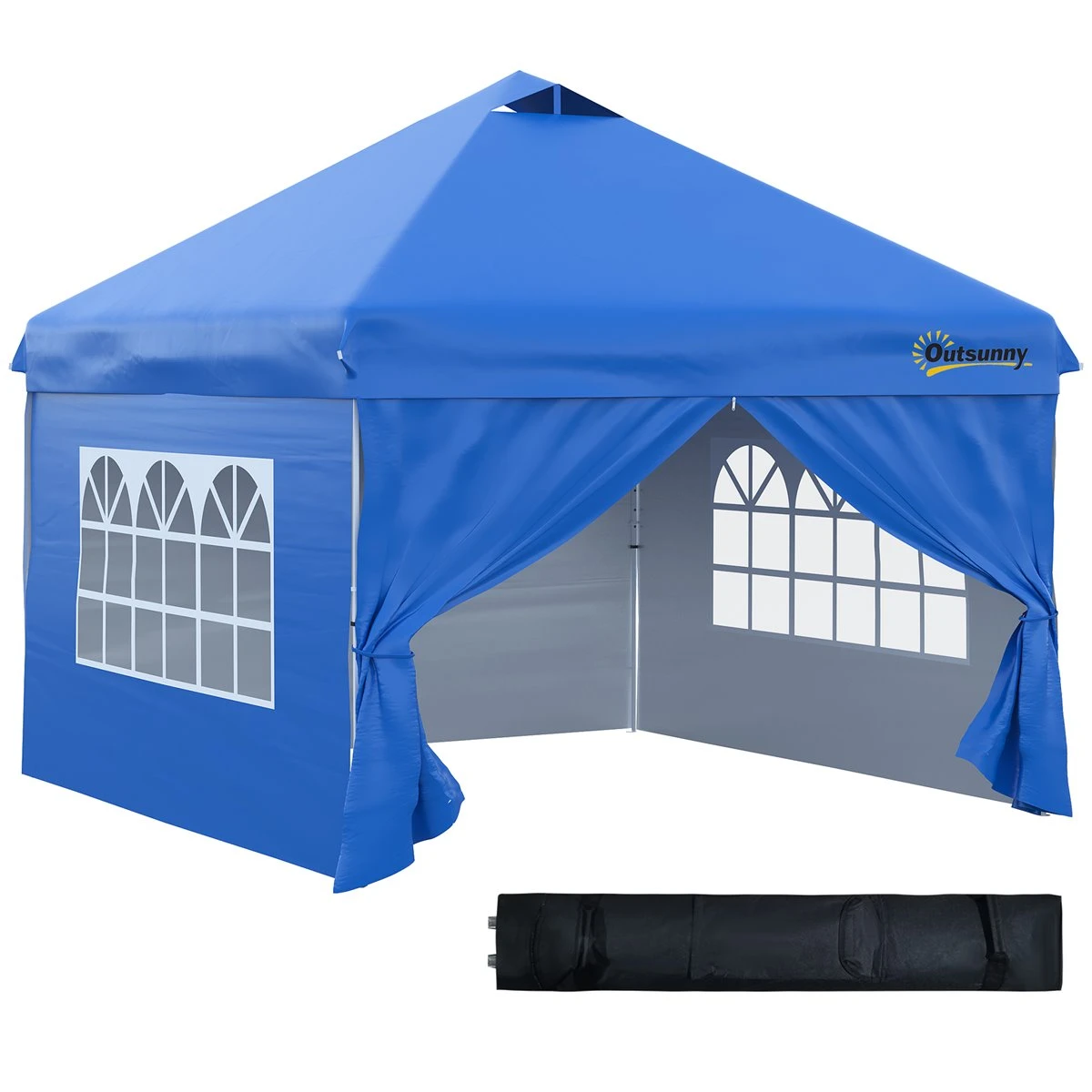 Outsunny Carpa Plegable 3x3 M Con Altura Ajustable De 3 Niveles Cenador De Jardín Con 4 Paredes Extraíbles 2 Ventanas 4 Sacos De Arena Y Bolsa De Transporte Para Camping Azul 3 Outsunny Carpa Plegable 3x3 M Con Altura Ajustable De 3 Niveles Cenador De Jardín Con 4 Paredes Extraíbles 2 Ventanas 4 Sacos De Arena Y Bolsa De Transporte Para Camping Azul