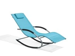 Tumbona De Jardín Mecedora Azul CARANO -OUTSUNNY TIENDA 4b61224697f2487f506fc4c49158f9d5587481d5 3cd940a3ad1f4be69e9faa1685e82f43