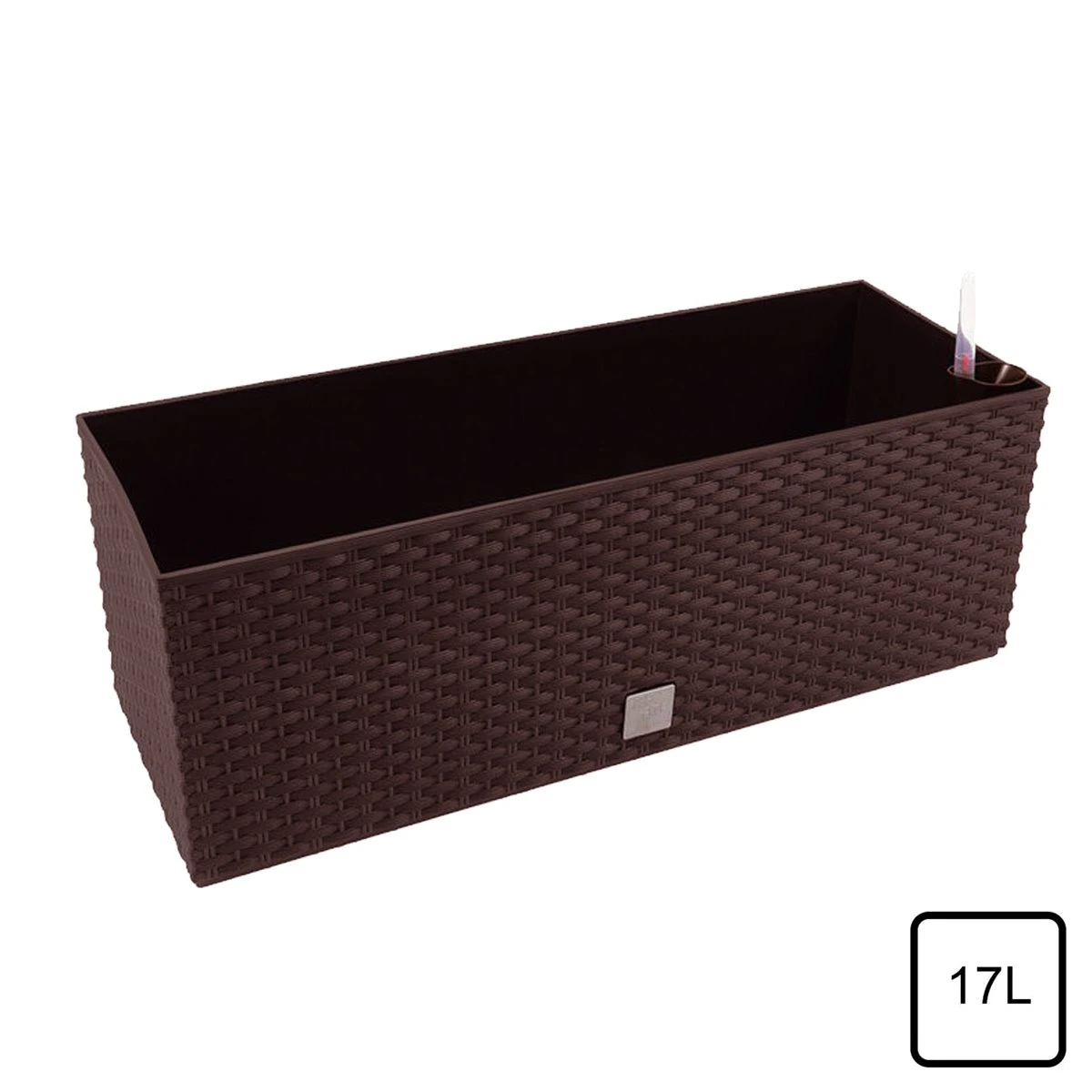 Prosperplast Jardinera Rectangular 17 Litros Con Autorriego Color Chocolate 52x20x19cm 6 Prosperplast Jardinera Rectangular 17 Litros Con Autorriego Color Chocolate 52x20x19cm - Imagen 4