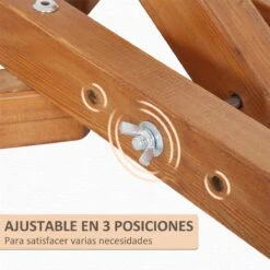 Outsunny Soporte Para Hamaca De Madera Plegable Ajustable De 3 Niveles Estructura Para Hamaca 217-380 Cm De Longitud Carga Máx. 150 Kg Para Jardín Terraza 388x152x89 Cm Teca -OUTSUNNY TIENDA 4ce5b5fa4135a578ef200dcf3eb7308b5008428d d501d3a9c2d74c848d0b39ab260c0368