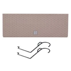 Prosperplast Jardinera Para Balcón Rato Case W , Dimensiones (Mm) 580X180X195, Color Mocca