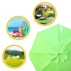 Sombrilla Playa Antiviento Ø200 Cm C/mástil Reclinable Y Protección UV50 Aktive -OUTSUNNY TIENDA 4fa1b8b3096b65baf6c29bad1a4c719f7bc65d25 1f7628b4e82948049aaecef68039896a