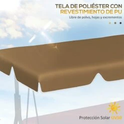 Outsunny Toldo De Repuesto Para Columpio De 2 Plazas Toldo Recambio Para Balancín Cubierta De Reemplazo Protección UV50+ Para Jardín Terraza Patio 192x144 Cm Marrón Oscuro 14 Outsunny Toldo De Repuesto Para Columpio De 2 Plazas Toldo Recambio Para Balancín Cubierta De Reemplazo Protección UV50+ Para Jardín Terraza Patio 192x144 Cm Marrón Oscuro -OUTSUNNY TIENDA 501bd5cbc9bc36211078a98192eaf920cc9cb15a 07f36128bd4647bb815ac3ddb4fa0887