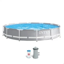 Piscina Desmontable Redonda INTEX Prism Frame Con Depuradora