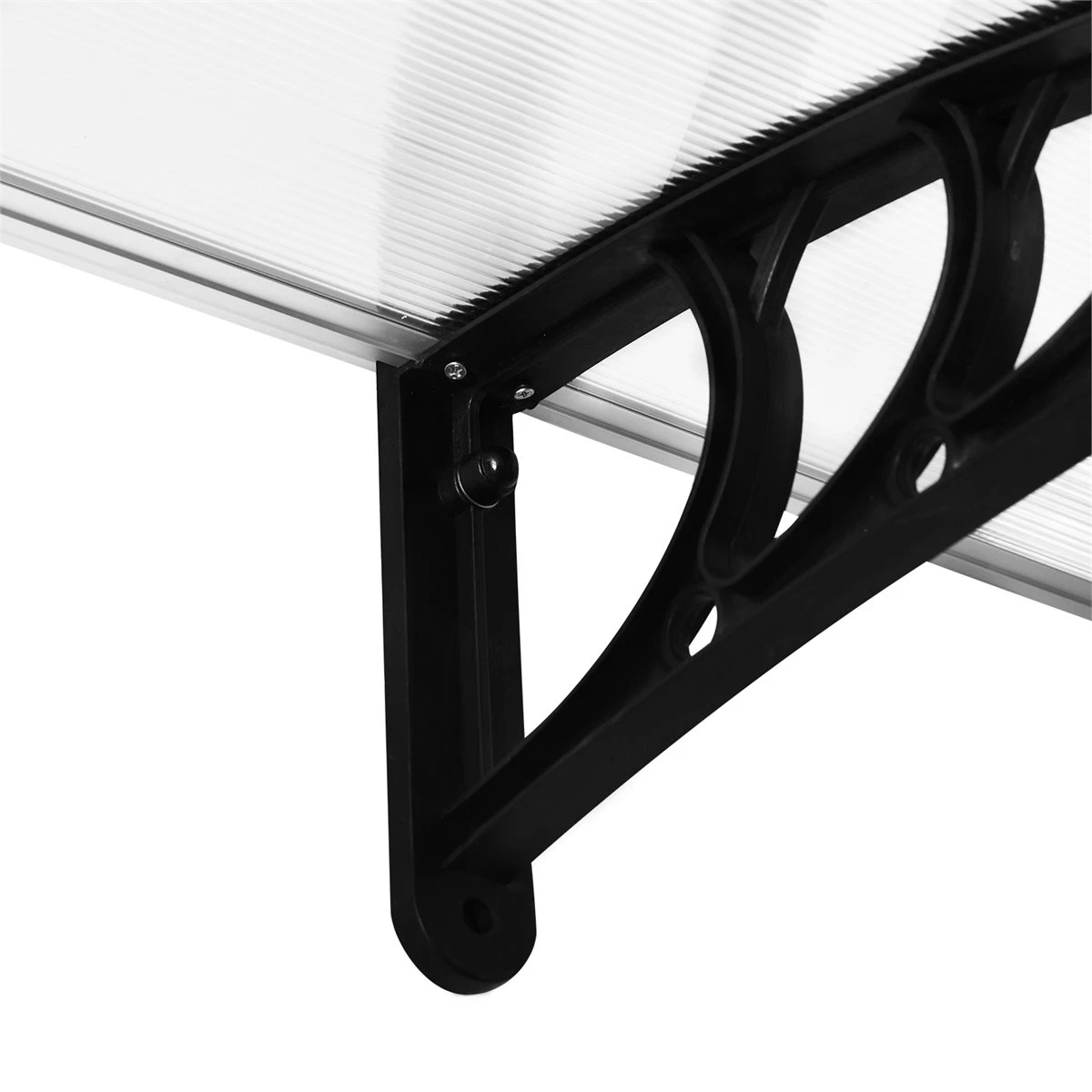 Outsunny Tejadillo De Protección 195x75 Cm Marquesina Para Puertas Y Ventanas Contra Sol Y Lluvia Con Paneles De Policarbonato Barras De Aleación De Aluminio Transparente 10 Outsunny Tejadillo De Protección 195x75 Cm Marquesina Para Puertas Y Ventanas Contra Sol Y Lluvia Con Paneles De Policarbonato Barras De Aleación De Aluminio Transparente - Imagen 8