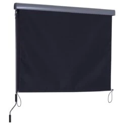 Outsunny Toldo Vertical Enrollable Con Manivela Protección UV Para Interior Y Exterior Balcón Porche Terraza 140x250 Cm Gris -OUTSUNNY TIENDA 526691c696b305537f239411288679ca9f15f7ec 9e65b894124a4b5e9128852c4cdfa0b6
