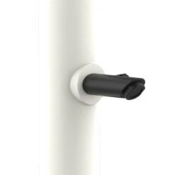 Ducha Blanca De Polietileno Para Exteriores Con Agua Caliente Y Fría. Práctico Mezclador Para Ajustar La Temperatura Del Agua. Doble Conexión De Agua, Inferior Y Lateral. Puede Colocarse En El Exterior O En El Interior De La Casa. Super Equipado -OUTSUNNY TIENDA 560c1a572250e616344fbf23f371330745ca9987 c99e6c7105f14417964cc4fcc9aa6c14