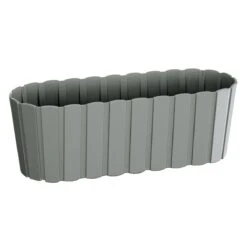 Prosperplast Jardinera Para Balcón BOARDEE BASIC 7,9L., Dimensiones (mm) 587x144x130, Color Gris Piedra