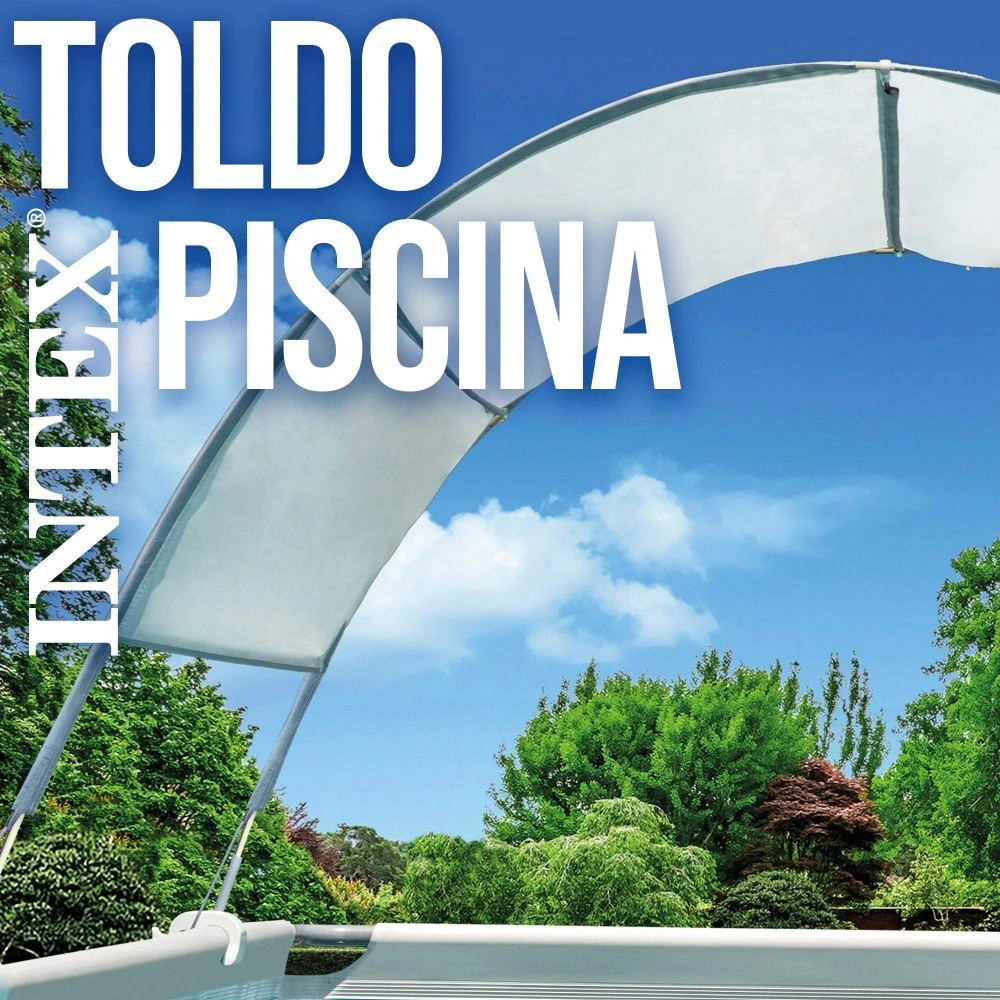 Toldo Piscinas Tubulares Con Protección UV+50 INTEX 9 Toldo Piscinas Tubulares Con Protección UV+50 INTEX - Imagen 7