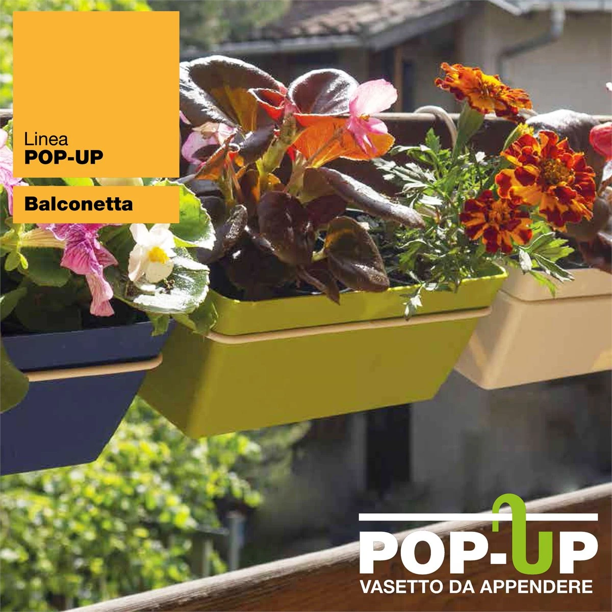 3 Jardineras L 22 Cm Con Ganchos, De Polipropileno 4 3 Jardineras L 22 Cm Con Ganchos, De Polipropileno - Imagen 2