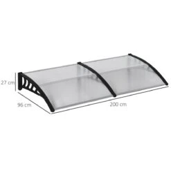 Outsunny Tejadillo De Protección 200x96x27 Cm Marquesina Exterior Para Puertas Y Ventanas Contra Sol Y Lluvia Con Soporte De PP Policarbonato Transparente 14 Outsunny Tejadillo De Protección 200x96x27 Cm Marquesina Exterior Para Puertas Y Ventanas Contra Sol Y Lluvia Con Soporte De PP Policarbonato Transparente -OUTSUNNY TIENDA 5b080c4649654153ca888c11a4647c4fabb116a7 aa5ccd3922dd4fdaad7be5116f89ccc2