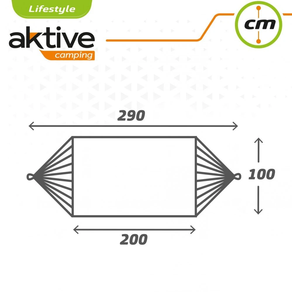 Hamaca De Algodón Portátil Para Jardín Aktive 8 Hamaca De Algodón Portátil Para Jardín Aktive - Imagen 6