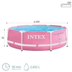 Piscina Desmontable Circular Rosa 2.843 L Metal Frame INTEX -OUTSUNNY TIENDA 5b44d5f262c2b3c88bc52eb84763f45fea59de81 67bbd3e5929746c1b72fc3c2455e892e