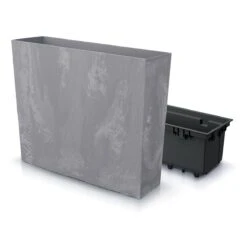 Prosperplast Jardinera Para Balcón Urbi Case Beton Effect , Con Depósito, Dimensiones (Mm) 580X180X498, Color Marengo -OUTSUNNY TIENDA 5d0bea0584066c953f0f7dd6210eedfcacd02394 4fbc46a206d54f3c8d02bc16922fba64