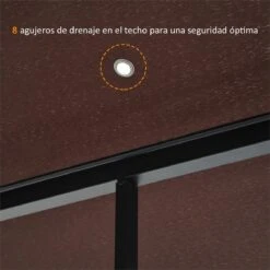 Outsunny Cenador De Jardín 3x3m Pabellón Con Doble Techo Y Mosquiteras Laterales Con Cremallera Buena Ventilación Para Terraza Eventos Fiestas Bodas Marrón Y Blanco 14 Outsunny Cenador De Jardín 3x3m Pabellón Con Doble Techo Y Mosquiteras Laterales Con Cremallera Buena Ventilación Para Terraza Eventos Fiestas Bodas Marrón Y Blanco -OUTSUNNY TIENDA 5d7f15f136fd0c163af79909c390c41ab1e438d8 2300cff9d2d24febbb994b3d5dd92b2a