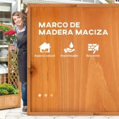 Outsunny Jardinera Enrejado Con Arco Macetero Con Soporte Para Trepadoras Cultivos Plantas Flores Decoración En Jardín Terraza Balcón 83x36x152 Cm Natural -OUTSUNNY TIENDA 5e519a4918e41f4f5b228fc5b01785f503cdcc77 b296d9b897d540518ec9b1cb3fa4b33f