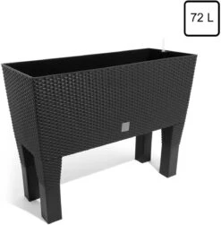 Jardinera Rato 72 Litros Con Riego En Color Antracita 80 X 33 X 65 Cm Con Patas -OUTSUNNY TIENDA 5fcde1a26d3c0662e3ce5cc0e8403584acb220a7 0d3f134426ee4885b2c8a140572e7c96