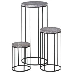 Outsunny Soportes Para Plantas De Metal 3 Piezas Apilables Estantes Porta Macetas Decorativos Con Efecto De Mármol Para Interiores Y Exteriores Ø30,5x70,5 Cm Gris Y Negro 15 Outsunny Soportes Para Plantas De Metal 3 Piezas Apilables Estantes Porta Macetas Decorativos Con Efecto De Mármol Para Interiores Y Exteriores Ø30,5x70,5 Cm Gris Y Negro -OUTSUNNY TIENDA 6079e3192590db3b5317fad799aa4185081dda9e 12440af41d884135979f42c7f8310db2