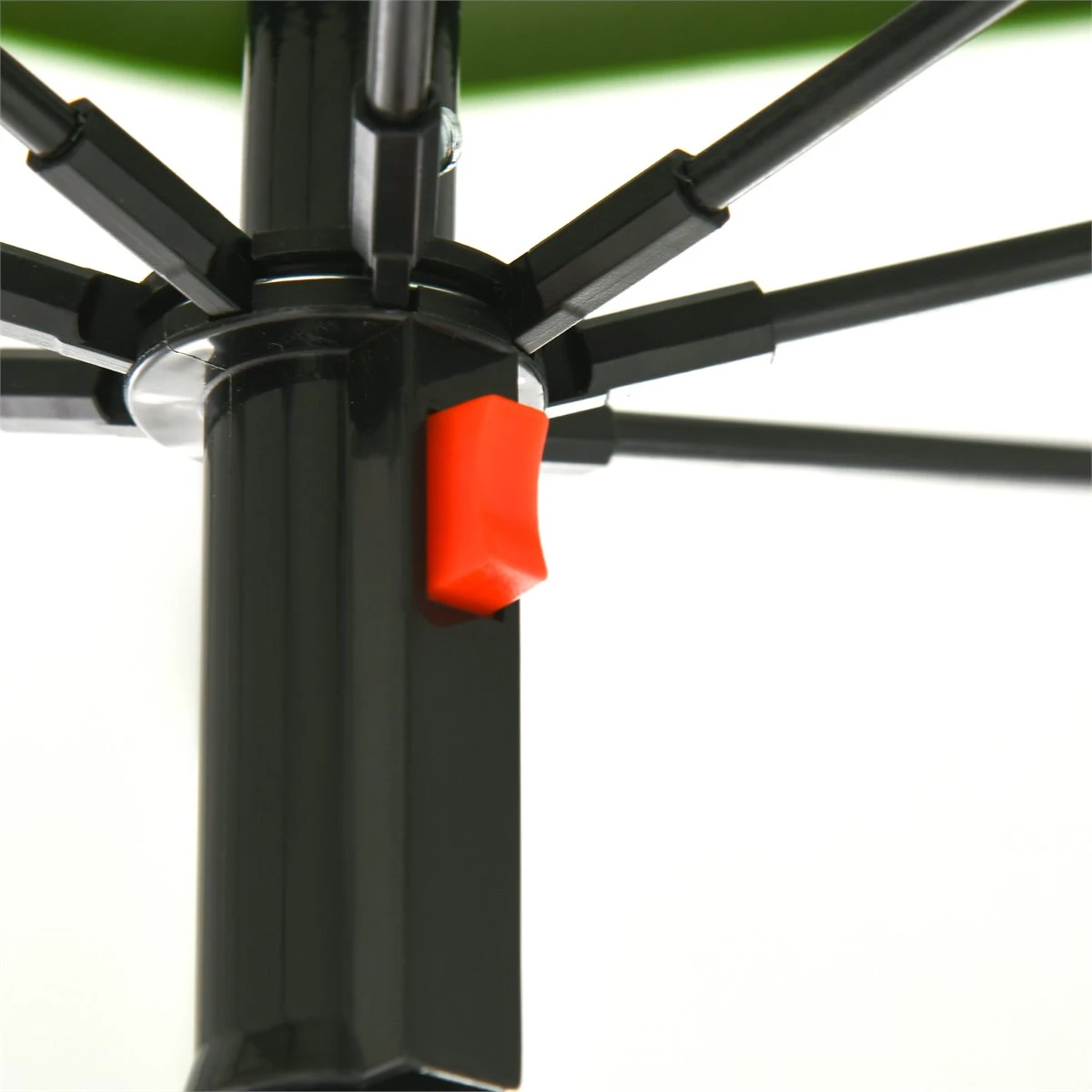 Outsunny Sombrilla De Playa Ø185x205 Cm Parasol Para Terraza Con Techo Doble Ángulo Ajustable Protección UV30+ 8 Varillas De Acero Y Bolsa De Transporte Verde 11 Outsunny Sombrilla De Playa Ø185x205 Cm Parasol Para Terraza Con Techo Doble Ángulo Ajustable Protección UV30+ 8 Varillas De Acero Y Bolsa De Transporte Verde - Imagen 9