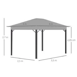Outsunny Cenador De Jardín 4x3 M Pabellón Con Techo De Ventilación 4 Cortinas Laterales Con Puerta Y 8 Orificio De Drenaje Gazebo De Aluminio Para Exterior Patio Fiestas Gris 10 Outsunny Cenador De Jardín 4x3 M Pabellón Con Techo De Ventilación 4 Cortinas Laterales Con Puerta Y 8 Orificio De Drenaje Gazebo De Aluminio Para Exterior Patio Fiestas Gris -OUTSUNNY TIENDA 6226d6d93c5e7581381d65c3e05fafcaf6abde7e 7afeed9c602c4fdf9ab3f9f6c4fb54f2