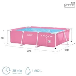 Piscina Desmontable Rectangular Rosa 1.662 L Small Frame INTEX -OUTSUNNY TIENDA 627a1b27b4d513d7239fbc8caefe383654ed449c 908df25a736f497e8ba37992ea3ec9d0