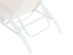 Tumbona De Metal/textil Trenzado Beige/blanco GAETA -OUTSUNNY TIENDA 62ad8aec8beec9be45775dd9f6d9c8056708bbb8 247e39dff1f241b58a8ffbd79e954697