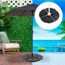 Base Para Sombrilla Aktive 48 X 7,5 X 48 Cm Plástico