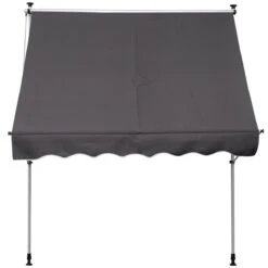 Outsunny Toldo Manual Retráctil 200x150 Cm Con Manivela De Aluminio Ángulo Ajustable Protección Solar Para Terraza Balcón Jardín Patio Gris -OUTSUNNY TIENDA 63daa4083bdc79203279a82be85311d2e6503561 5fcacc5fccd142af8280b3c23ea44947