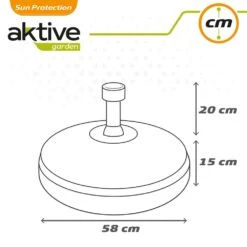 Base Para Sombrilla Circular Antracita 25-48 Mm Aktive 15 Base Para Sombrilla Circular Antracita 25-48 Mm Aktive -OUTSUNNY TIENDA 65bf904264779472adb0a8de28317448fe46c970 bbfee55cedee4830b56320dc9c8926ad