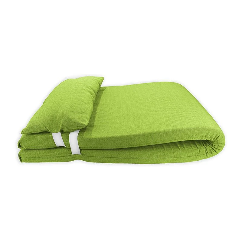 Colchón Para Tumbona Con Cojín 180x60x6 Cm Pistacho Acomoda Textil. 3 Colchón Para Tumbona Con Cojín 180x60x6 Cm Pistacho Acomoda Textil.