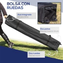 Outsunny Cenador Plegable 2,5x2,5x2,68 M Carpa De Jardín Protección UV 50+ Ajustable En Altura Con 4 Bolsas De Arena Y Bolsa De Transporte Para Camping Fiestas Patio Azul -OUTSUNNY TIENDA 66e155c27ff89b3d3950d8878593b75942a187b8 225b79dcbc4546c2ad0bdfd5e798102d
