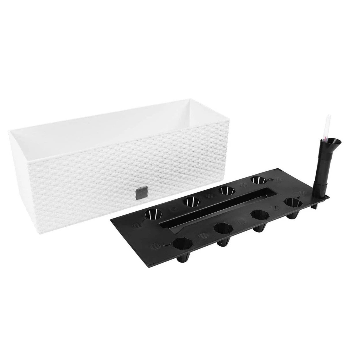 Prosperplast Jardinera Rectangular 17 Litros Con Autorriego Color Blanco 52x20x19cm 5 Prosperplast Jardinera Rectangular 17 Litros Con Autorriego Color Blanco 52x20x19cm - Imagen 3