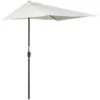 Outsunny Sombrilla Semicircular 230x130x245 Cm Parasol Para Pared De Jardín Con Manivela Y Mástil De Metal De Ø38 Mm Terraza Balcón Beige -OUTSUNNY TIENDA 691cd0db66bf4b534fb362c976af6b7e6728947f 36c661ea04c14156b58bd2a5c39ef7f2
