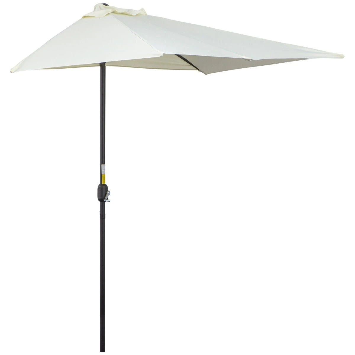 Outsunny Sombrilla Semicircular 230x130x245 Cm Parasol Para Pared De Jardín Con Manivela Y Mástil De Metal De Ø38 Mm Terraza Balcón Beige 3 Outsunny Sombrilla Semicircular 230x130x245 Cm Parasol Para Pared De Jardín Con Manivela Y Mástil De Metal De Ø38 Mm Terraza Balcón Beige
