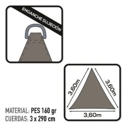Toldo Vela De Sombreo Triangular Aktive Garden Gris Antracita 8 Toldo Vela De Sombreo Triangular Aktive Garden Gris Antracita -OUTSUNNY TIENDA 6984836136922c78a790e68aeb5a7e37d3683b84 a8c8c3ebabfd4a7887f02deb04f362eb