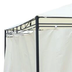 Outsunny Cenador De Jardín 4x3 M Pabellón Con 4 Paredes Laterales Y Techo Con 12 Orificios De Drenaje Marco De Metal Para Reunión Familiar Fiestas Bodas Crema -OUTSUNNY TIENDA 6c3ccd03bf6500f806307c248600535de5245e10 1cb86b4c88da4b31808dc05eec4226b9