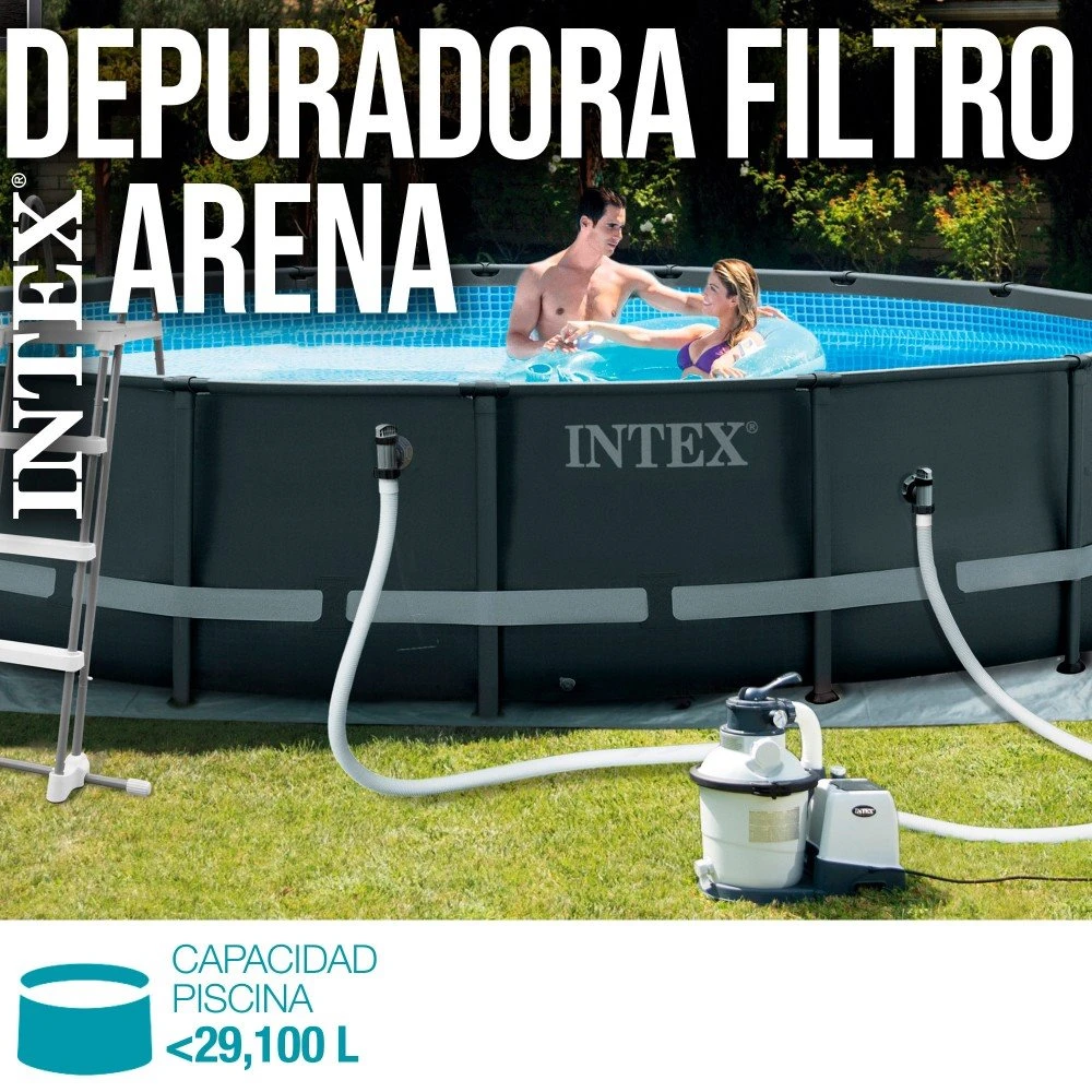 Depuradora De Arena INTEX Krystal Clear 4500 Litros/ Hora 0,25 Hp 4 Depuradora De Arena INTEX Krystal Clear 4500 Litros/ Hora 0,25 Hp - Imagen 2
