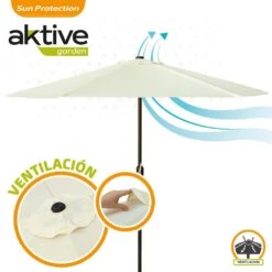 Parasol Hexagonal 270 Cm Color Crema Mástil Aluminio Aktive Garden 11 Parasol Hexagonal 270 Cm Color Crema Mástil Aluminio Aktive Garden -OUTSUNNY TIENDA 704adfab50be6568137238cddb2d22fc387c7a0f f3da52a1fedb419dadd672c174ff8b35