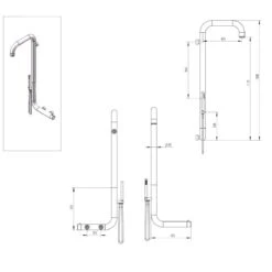 La Ducha Sined Arborea Nera Se Monta Directamente En La Pared. Fabricado En Acero Inoxidable 316L De Alta Calidad. Ducha Con Entrada De Agua Caliente Y Fría. Mezclador Doble Para Cabezal De Ducha Y Teleducha, Con Válvula De 3 Vías. También Es Excelente En -OUTSUNNY TIENDA 71cfa30c993818ee22832b5ae6e9e236c36d0654 293eb0befa5b46ba9290c4c6e01ee2c0