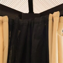 Outsunny Cenador Para Jardín 3x3.6 M Alumnio Pabellón Para Exterior Con Techo De Policarbonato Anti-UV Y 4 Mosquiteras Laterales Con Cremalleras Para Fiestas Eventos Beige -OUTSUNNY TIENDA 74f31dbde174bd0f9e6a548c1e2fb0182c43241f 2174428047a54230a65d2162d338fcef