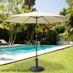 Parasol Hexagonal 300 Cm Color Crema Mástil Aluminio Aktive Garden -OUTSUNNY TIENDA 754d22f0febb3c19a62fc7ad6512dff8d79c91f5 b39ee977f1664643a1036be963889988
