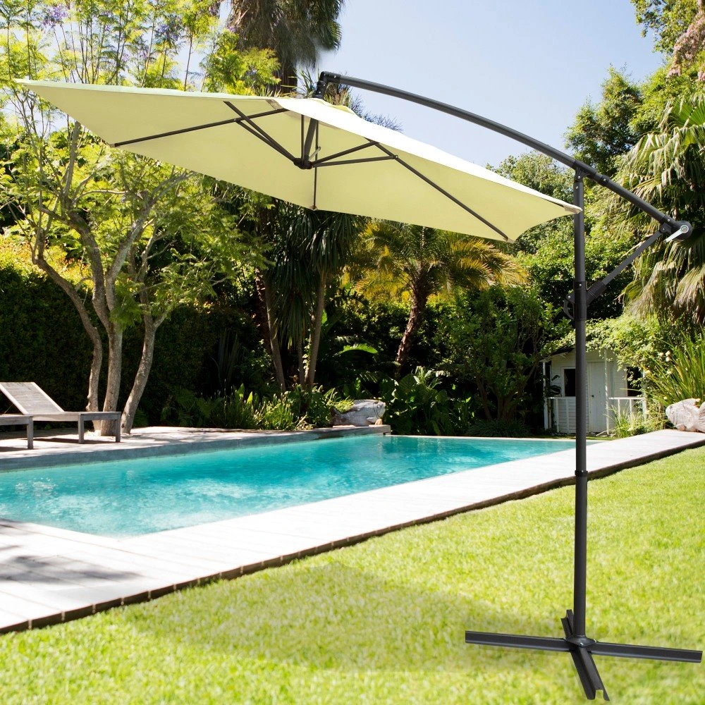 Parasol Excéntrico Banana 300 Cm Crema Mástil Aluminio Aktive Garden 7 Parasol Excéntrico Banana 300 Cm Crema Mástil Aluminio Aktive Garden - Imagen 5
